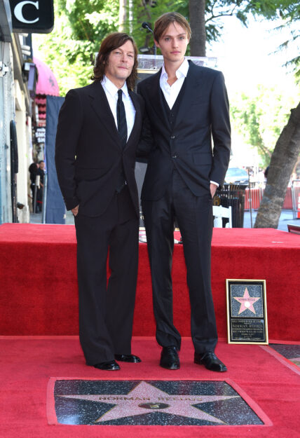 Norman Reedus and Mingus Reedus at the actor's Hollywood Walk of Fame Ceremony