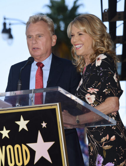 Pat Sajak and Vanna White at Harry Friedman Hollywood Walk of Fame Ceremony