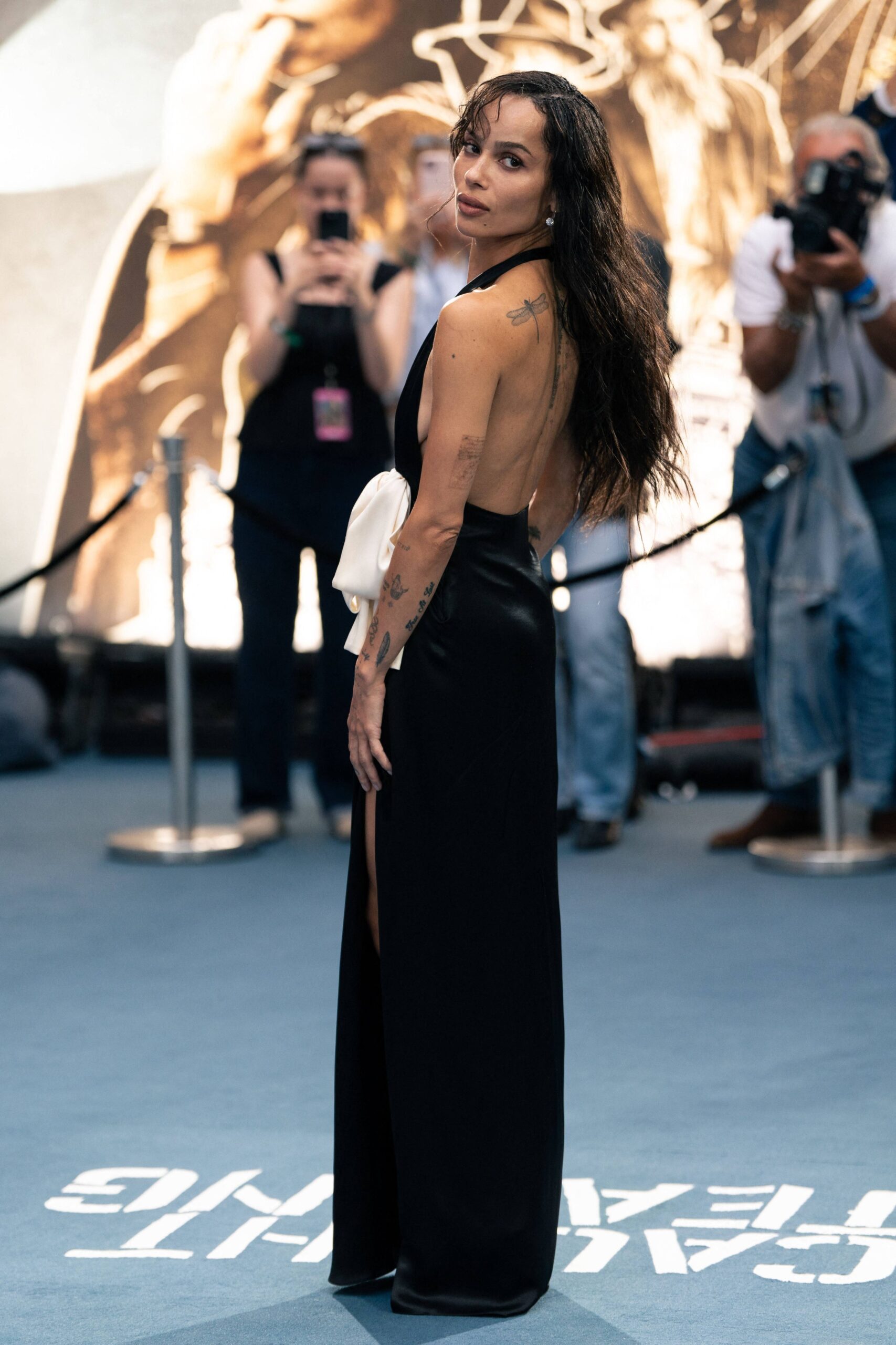 Zoe Kravitz attends the Caught Stealing UK Gala Screening at Odeon Luxe Leicester Square