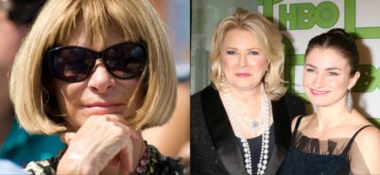 Collage of Anna Wintour - Candice Bergen and Chloe Malle