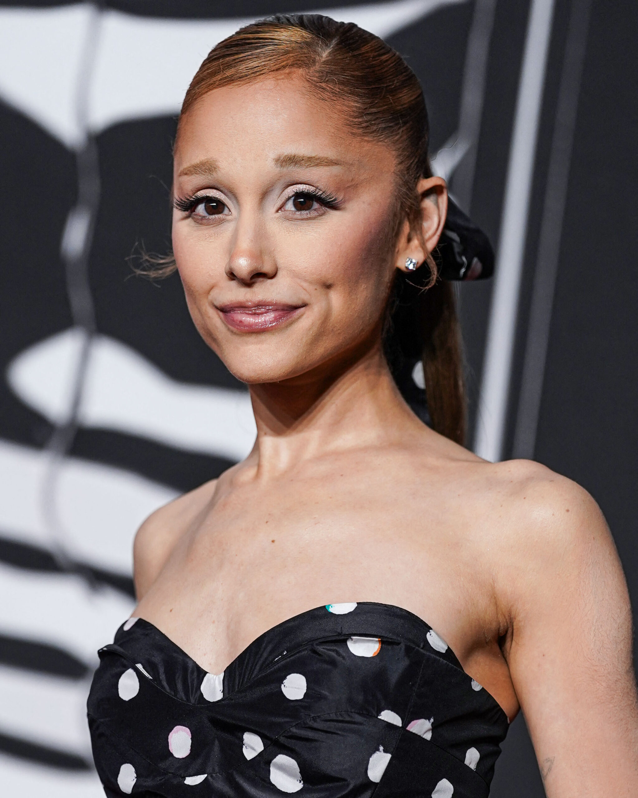 Ariana Grande-Butera wearing a custom Fendi dress and Swarovski jewelry arrives at the 2025 MTV Video Music Awards