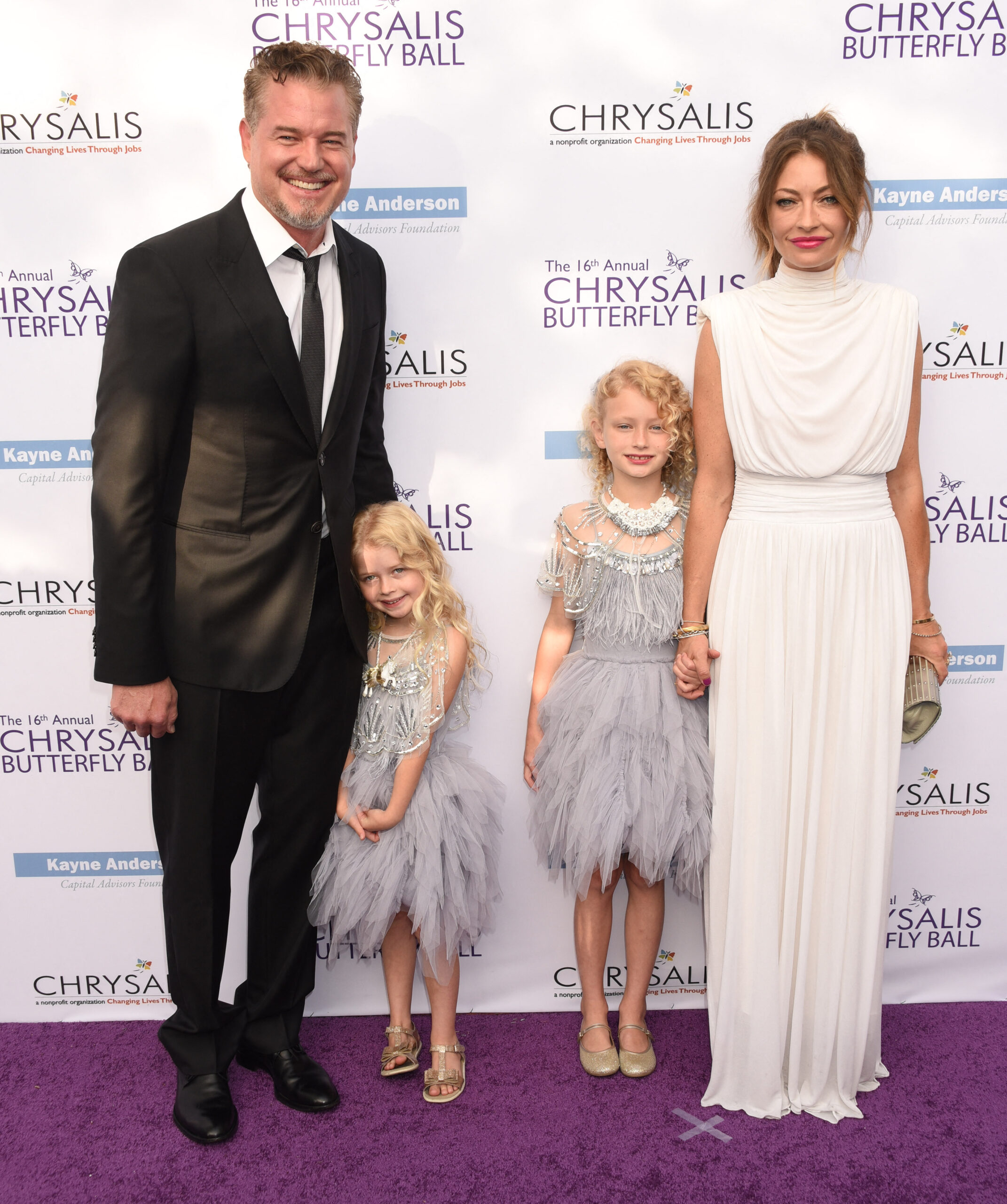 Eric Dane and Rebecca Gayheart with their kids