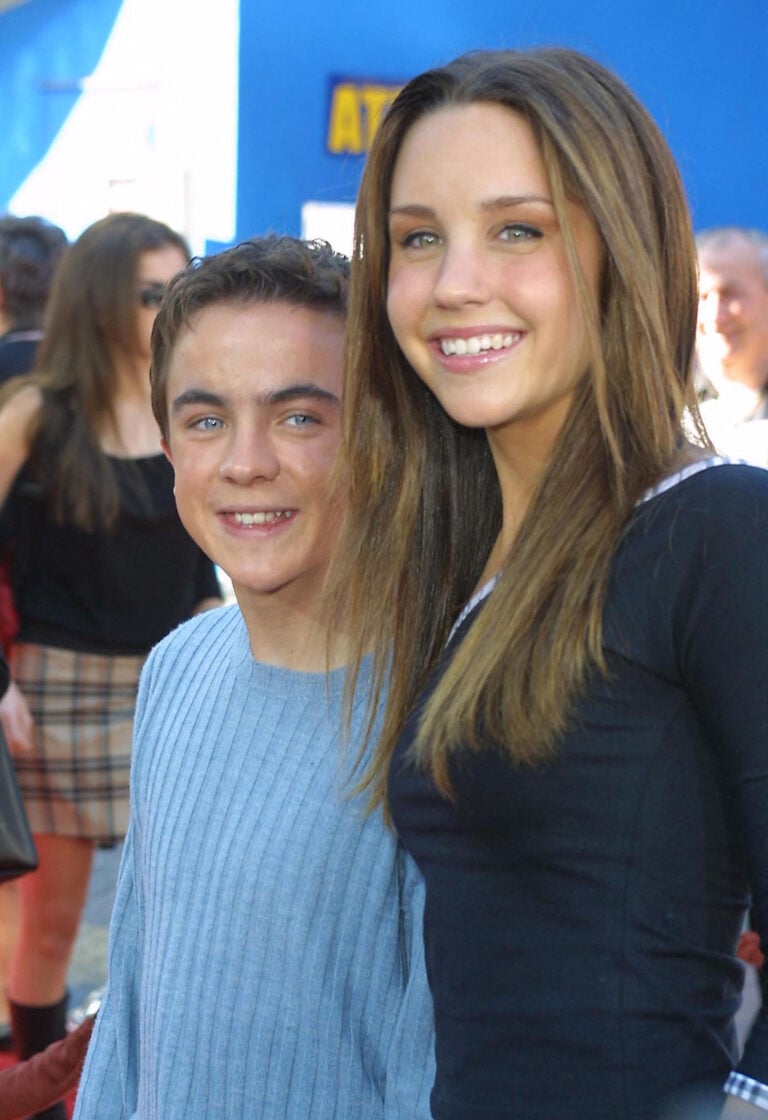 Frankie Muniz and Amanda Bynes at Big Fat Liar premiere