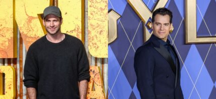 A photo collage of Liam Hemsworth and Henry Cavill