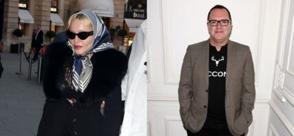 A photo collage of Madonna and her late brother Christopher Ciccone