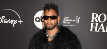 Singer Miguel on the red carpet