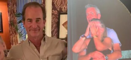 Andrew Cabot (left), Andy Byron and Kristin Cabot (right) photo collage