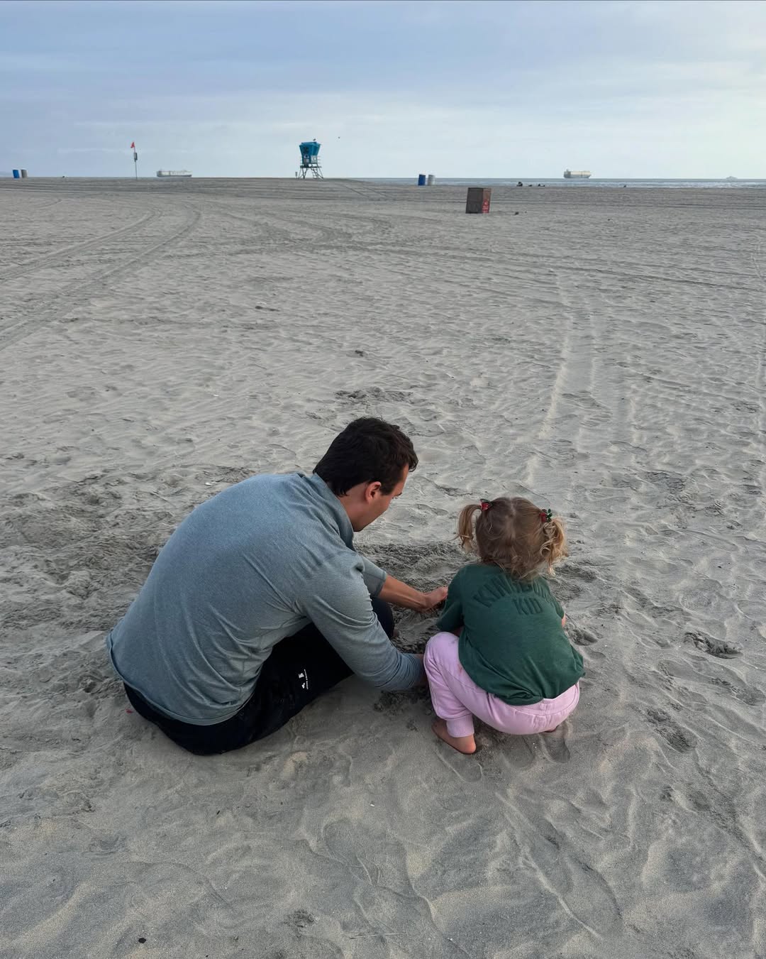 Charlie Kirk and his daughter