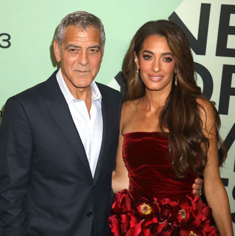 George Clooney and Amal Clooney at the "Jay Kelly" premier
