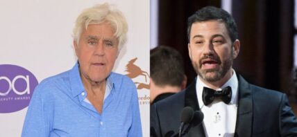 Jay Leno, Jimmy Kimmel photo collage