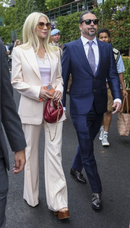 Dave Grohl and Jordyn Grohl in the Royal Box on Centre Court on Day three of Wimbledon 2025 on Wednesday 2nd July 2025.
