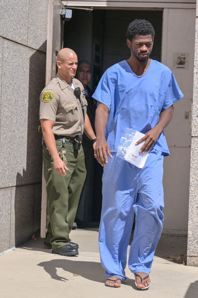 Lil Nas X seen after being released from jail