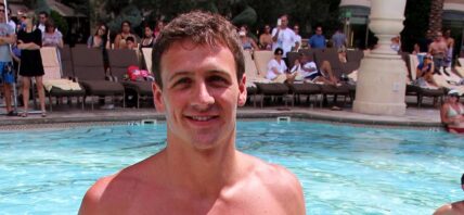 Ryan Lochte posing for a picture.