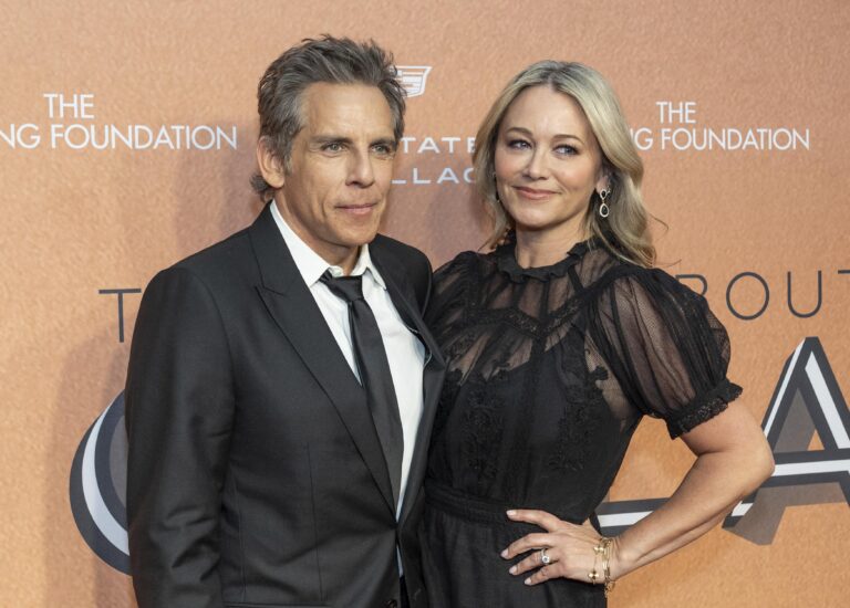 Ben Stiller and Christine Taylor at Roundabout Theatre Company's 2025 Gala