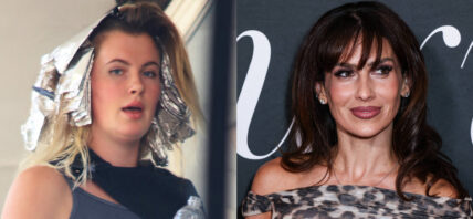 A photo collage of Ireland Baldwin and Hilaria Baldwin