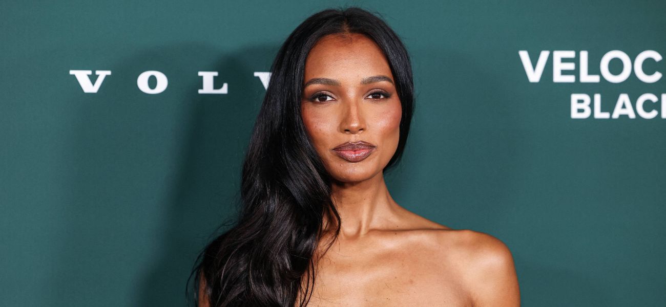 Jasmine Tookes Glows Flaunting Baby Bump On VS Runway