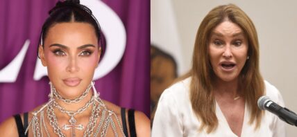 Photo collage of Kim Kardashian and Caitlyn Jenner.