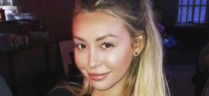 Corinne Olympios drinking tequila