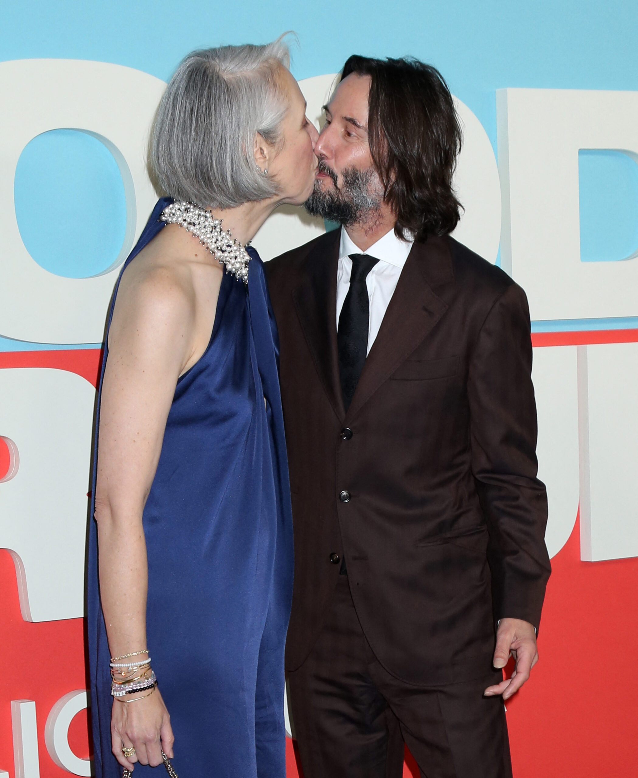 Alexandra Grant and Keanu Reeves attend Lionsgate's 'Good Fortune' New York Screening