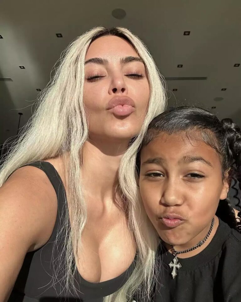 Kim Kardashian and North West selfie