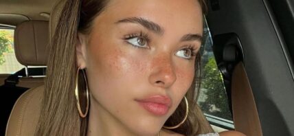 Madison Beer selfie in car