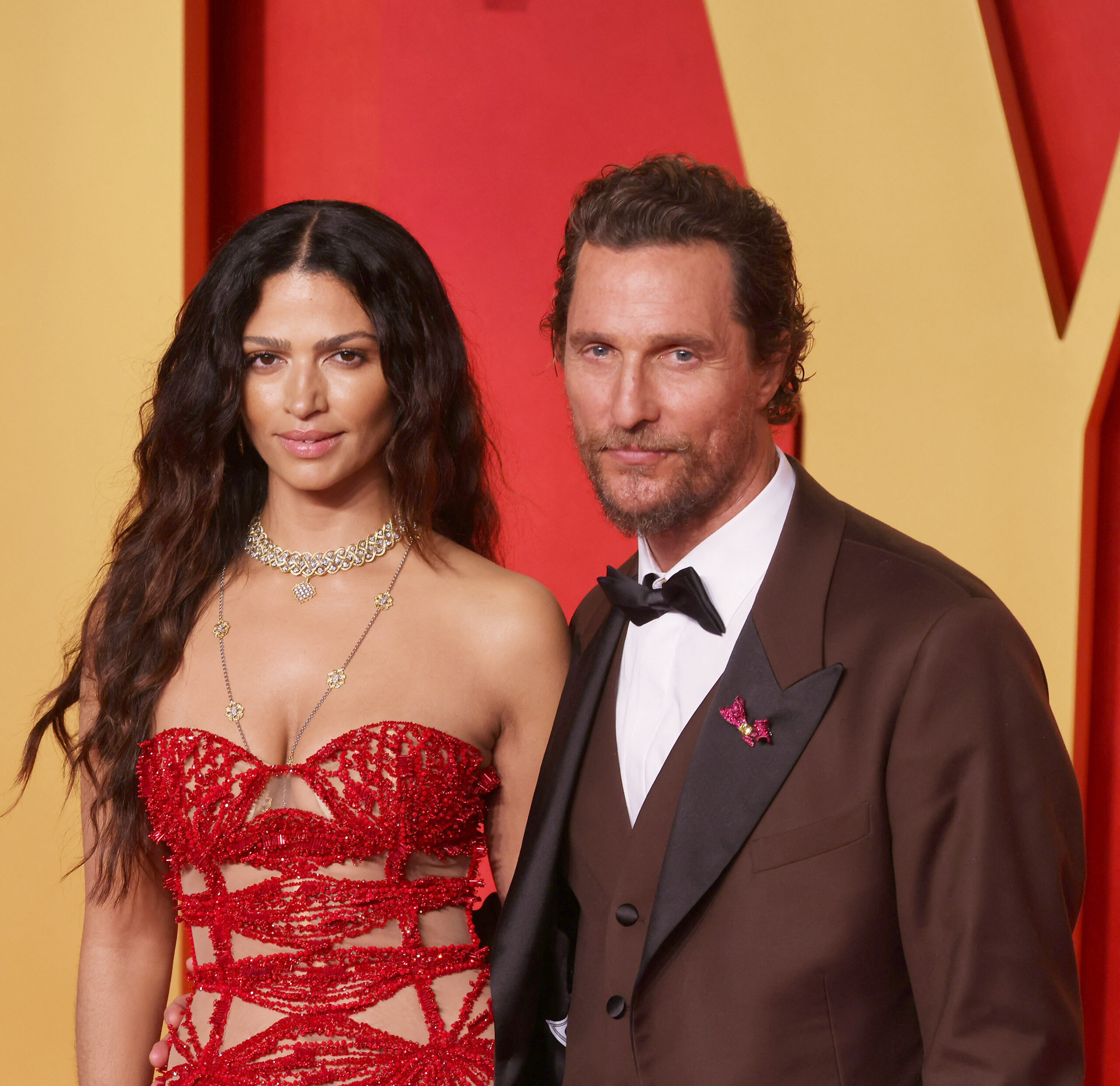Matthew and Camila McConaughey at 2024 Vanity Fair Oscar Party
