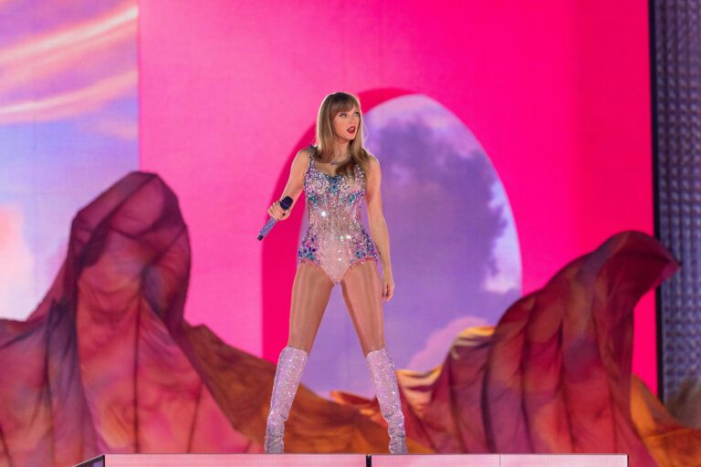 Taylor Swift performs Eras in Las Vegas