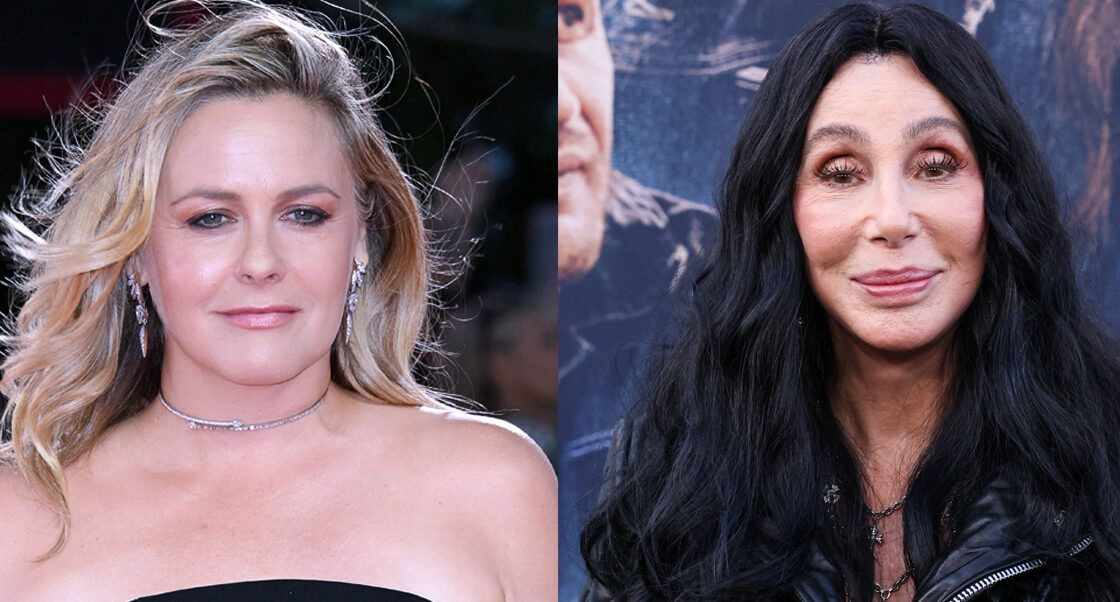 A photo collage of Alicia Silverstone and Cher