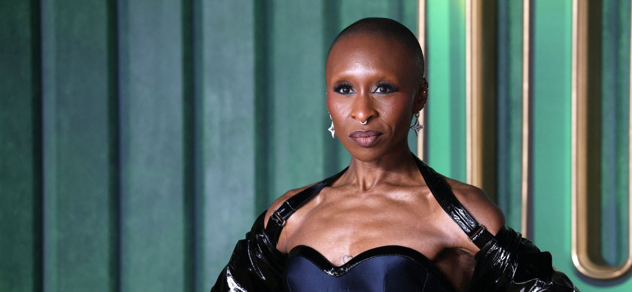 cynthia erivo wears stunning sheer and lace dresses for tour. Cynthia Erivo wore a custom #AtelierVersace gown made from signature Crystal Mesh to attend the 78th Venice International Film Festival. #VersaceCelebrities #Venezia78