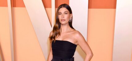 Hailey Bieber on red carpet