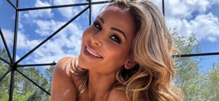 Nattie Neidhart by the pool