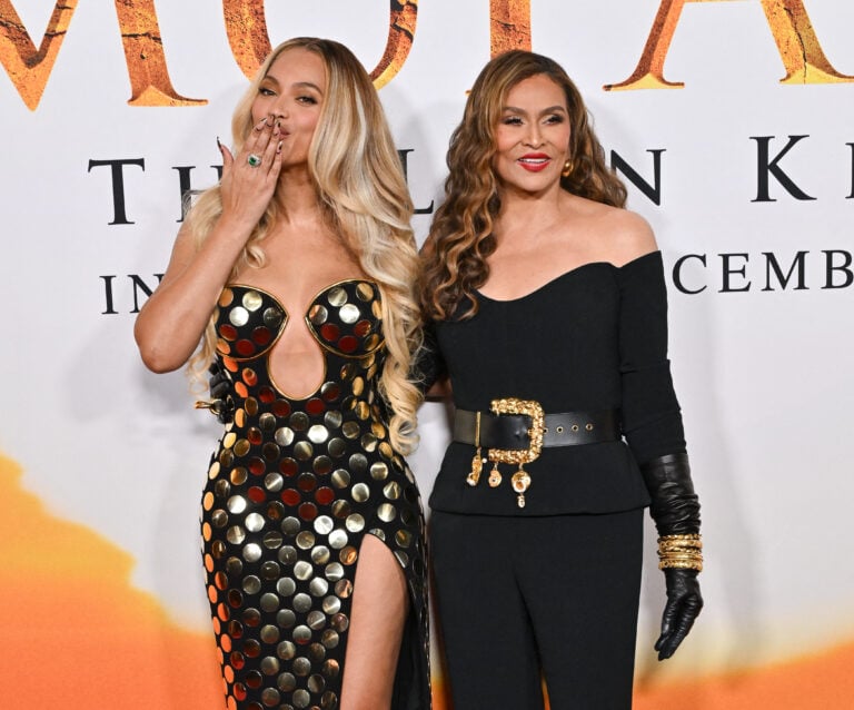 Beyoncé and Tina Knowles at "Mufasa: The Lion King" Los Angeles Premiere