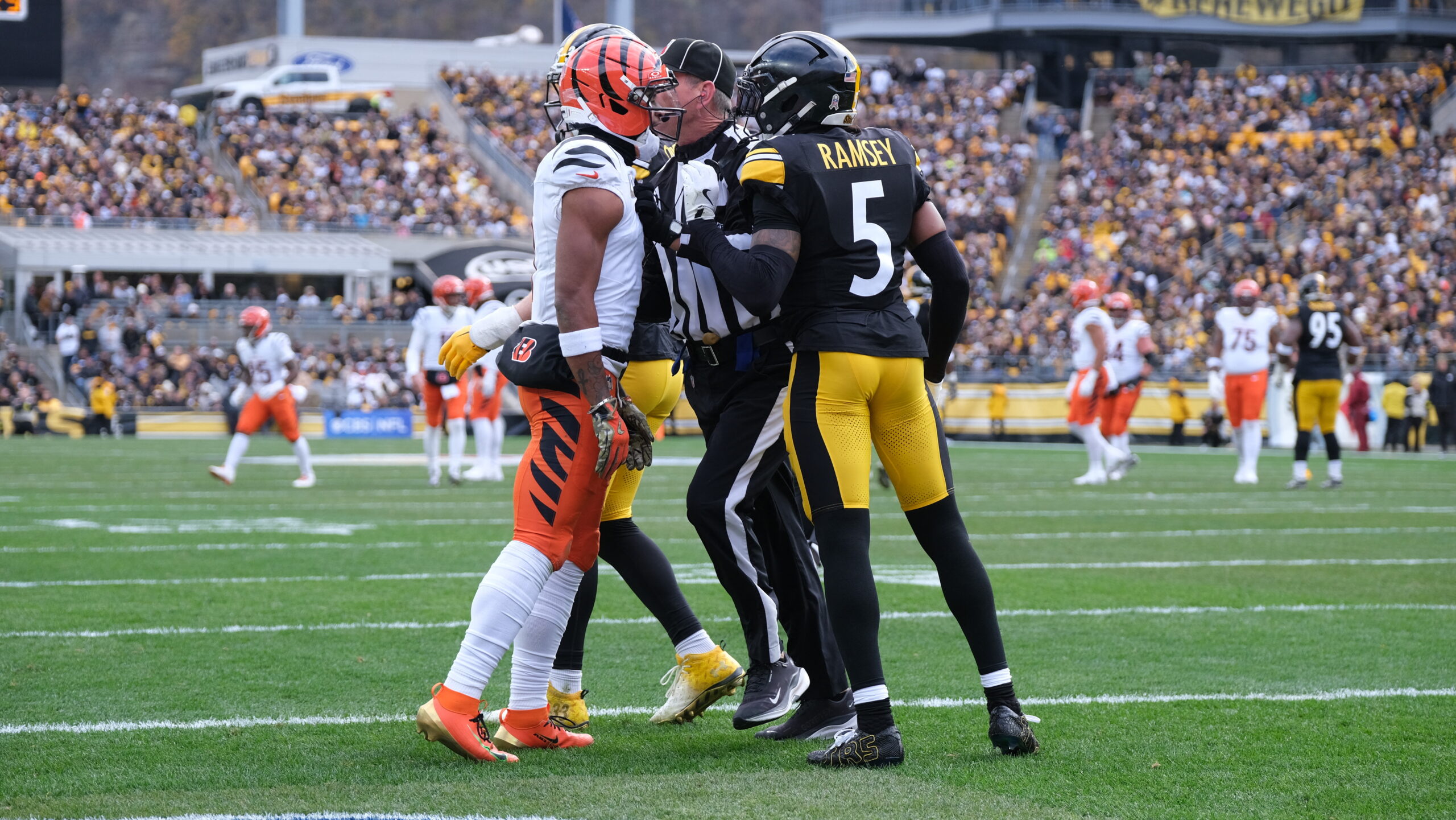 Ja'Marr Chase and Jalen Ramsey. 