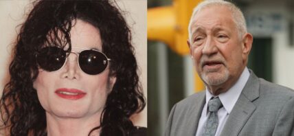 Michael Jackson (left) Mark Geragos (right)