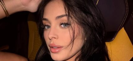 Camilla Araujo takes selfie in car