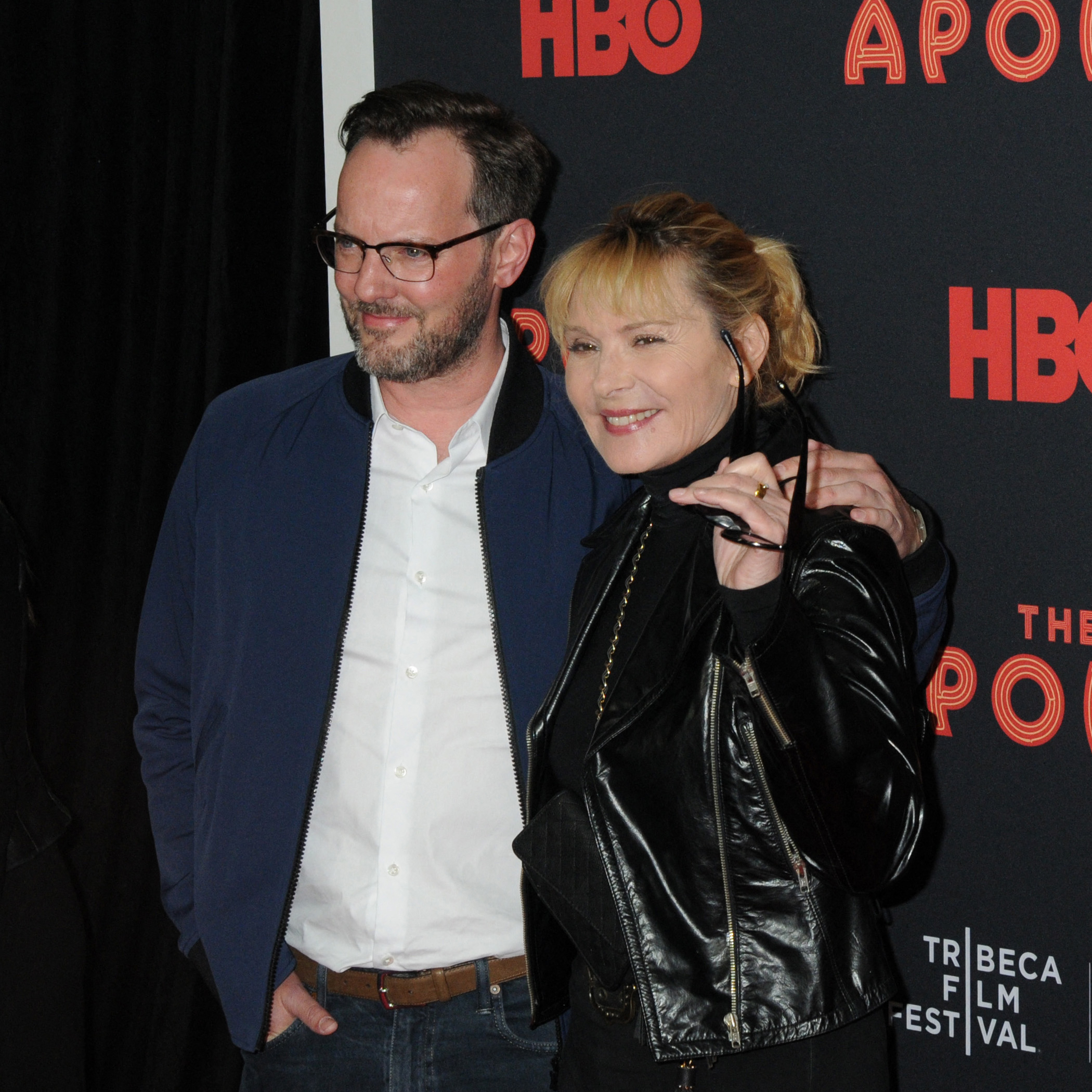 Kim Cattrall and Russell Thomas attends Opening Night of 2019 Tribeca Film Festival