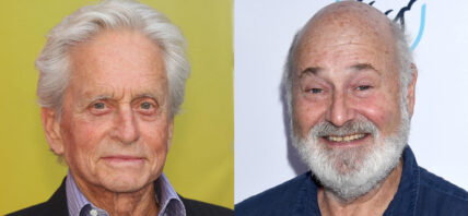 A photo collage of Michael Douglas and Rob Reiner