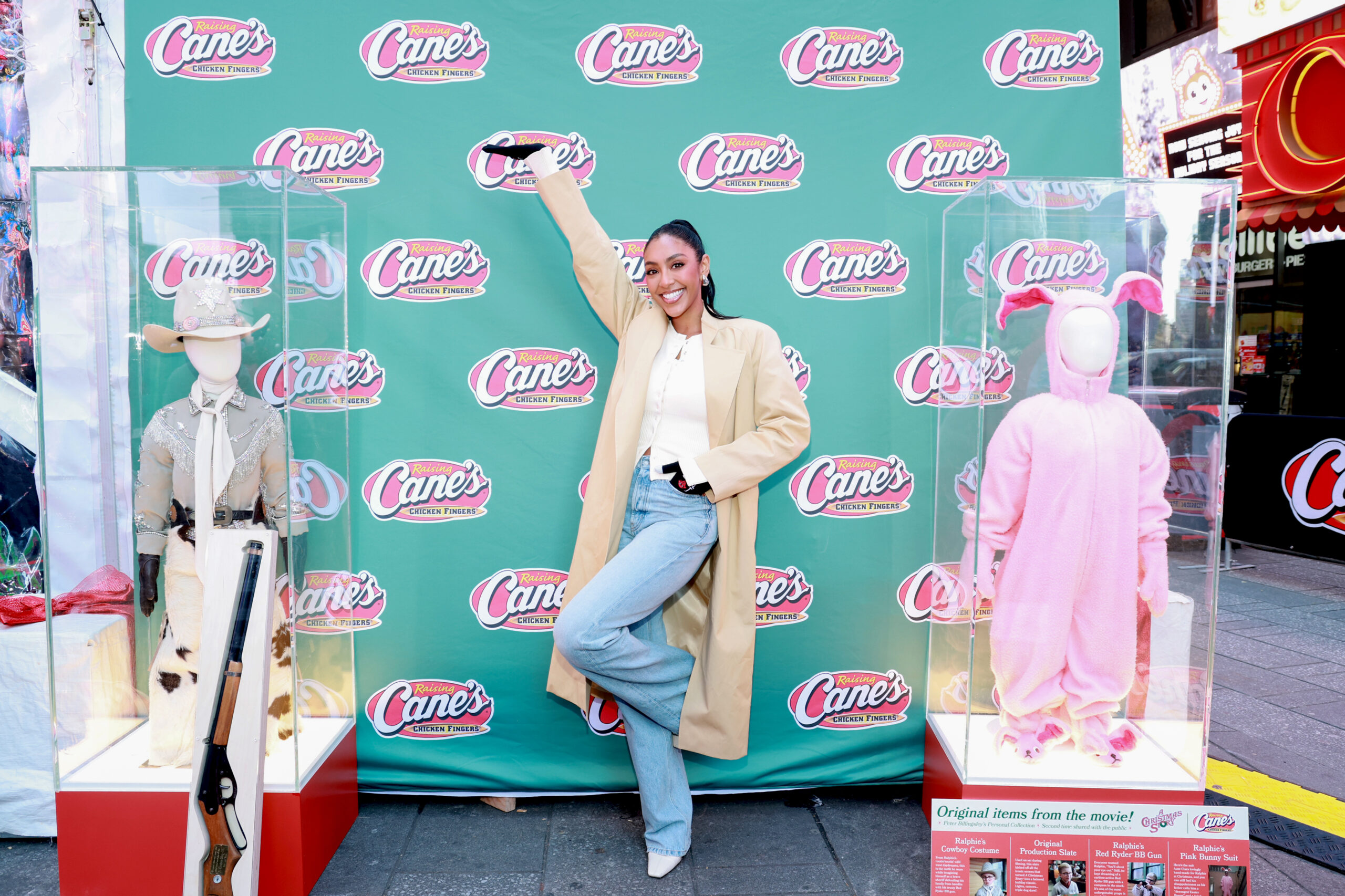 Tayshia Adams at Times Square