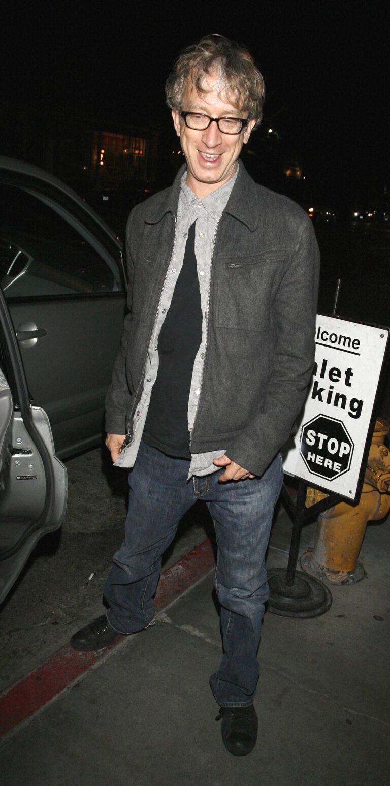 Andy Dick in a grey suit jacket