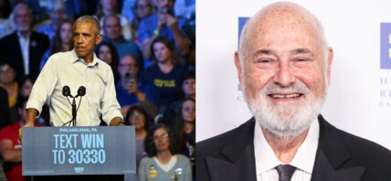 Photo collage of Rob Reiner and Barack Obama.
