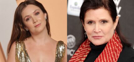 Billie Lourd (left) Carrie Fisher (right)