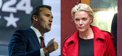 Charlie Kirk, Megyn Kelly photo collage