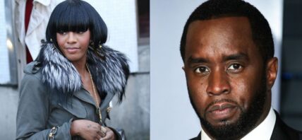 Photo collage of Dawn Richard and Diddy.