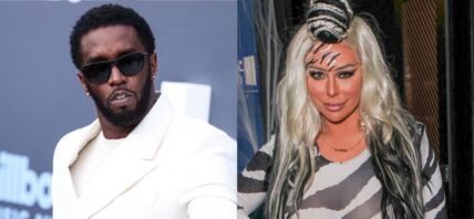 Diddy, Aubrey O'Day photo collage