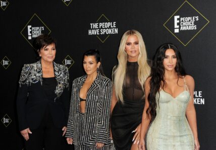 Group photo of the Kardashian family.