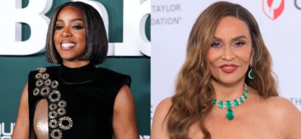 Photo collage of Kelly Rowland and Tina Knowles.