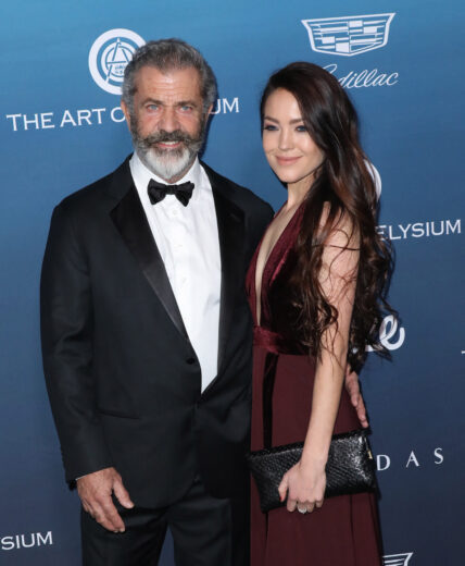 Mel Gibson and Rosalind Ross at Art of Elysium's 12th Annual Black Tie Artistic Experience "HEAVEN"