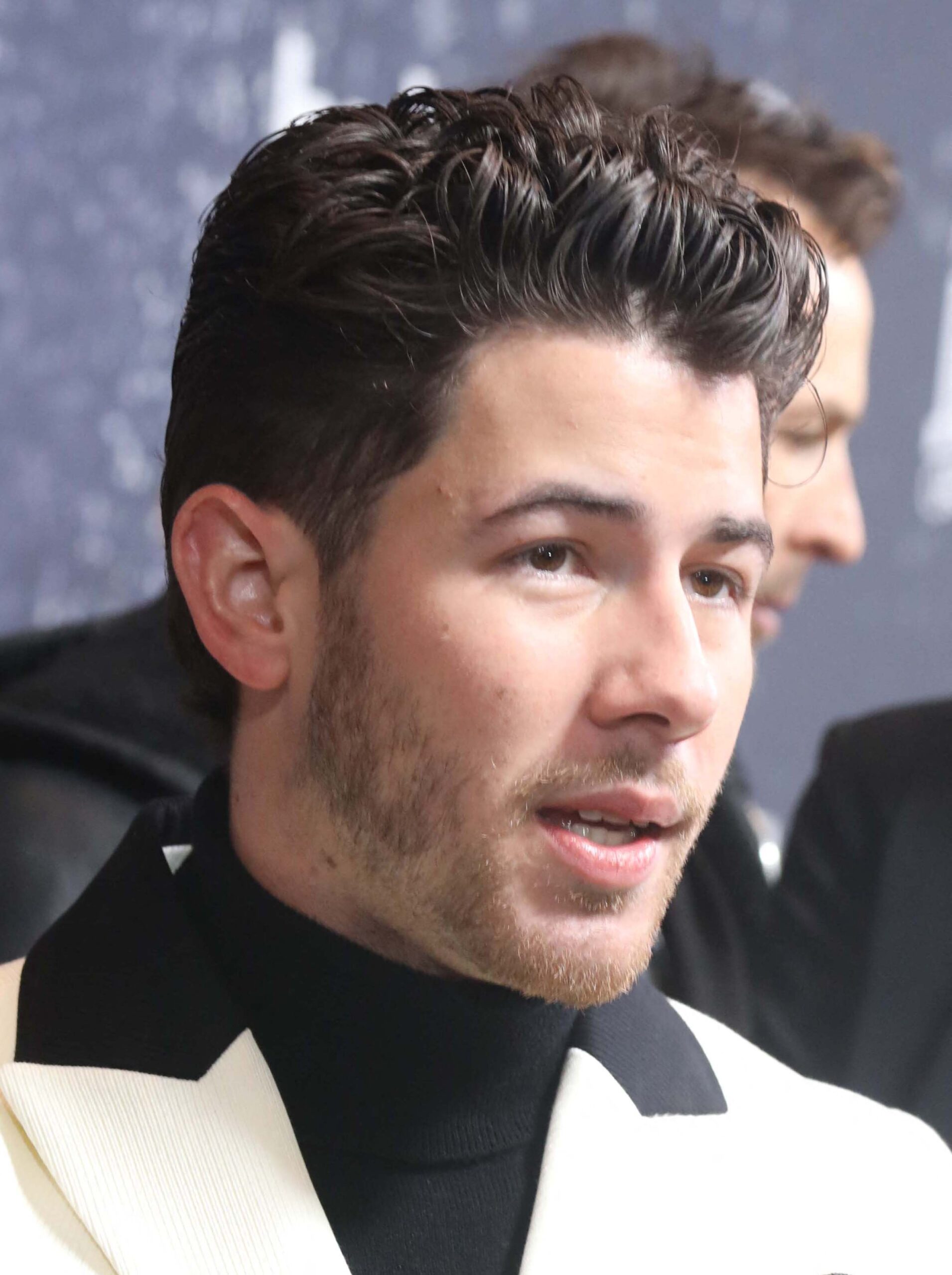 Nick Jonas at A Very Jonas Christmas Movie 