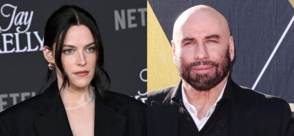 Riley Keough, John Travolta photo collage