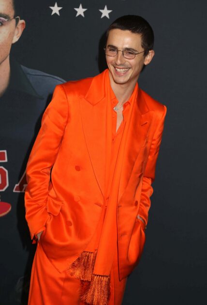 Timothée Chalamet at "Marty Supreme" New York Premere